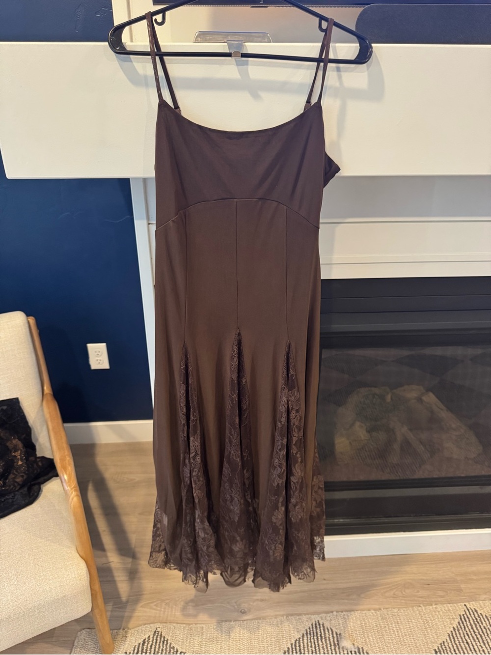 Steve Madden Women's Vita Midi Dress Chocolate Small New - Picture 5 of 7
